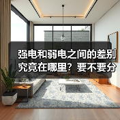 强电和弱电之间的差别究竟在哪里？要不要分开布线（图4）