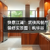 快意江湖！武侠风餐厅装修实景图 | 枫华谷（图4）