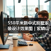 550平米新中式别墅家装设计效果图 | 紫鳞山花园