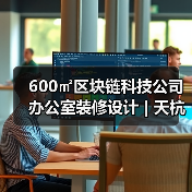600㎡区块链科技公司办公室装修设计 | 天杭科技（图3）
