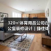 320㎡体育用品公司办公室装修设计 | 捷佳体育用品(图2) 320㎡体育用品公司办公室装修设计 | 捷佳体育用品(图2)