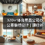 320㎡体育用品公司办公室装修设计 | 捷佳体育用品(图3) 320㎡体育用品公司办公室装修设计 | 捷佳体育用品(图3)