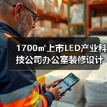 1700㎡上市LED产业科技公司办公室装修设计 | 万润科技（图4）