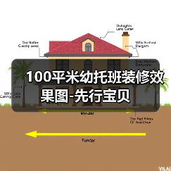 100平米幼托班装修效果图-先行宝贝(图1) 100平米幼托班装修效果图-先行宝贝(图1)