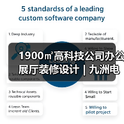 1900㎡高科技公司办公展厅装修设计 | 九洲电器集团（图3）