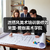 混搭风美术培训装修效果图-戴伽美术学院（图3）