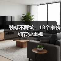 装修不踩坑，18个家装细节要重视