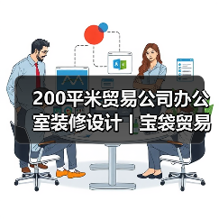 200平米贸易公司办公室装修设计 | 宝袋贸易科技(图4) 200平米贸易公司办公室装修设计 | 宝袋贸易科技(图4)