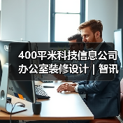 400平米科技信息公司办公室装修设计 | 智讯派科技（图4）