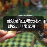 建筑装修工程优化29条建议，非常实用！（图3）