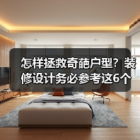 怎样拯救奇葩户型？装修设计务必参考这6个要点！（图3）