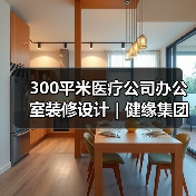 300平米医疗公司办公室装修设计 | 健缘集团