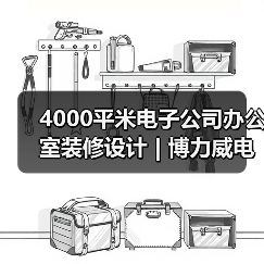4000平米电子公司办公室装修设计 | 博力威电池（图2）