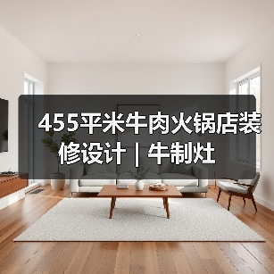 455平米牛肉火锅店装修设计 | 牛制灶（图3）