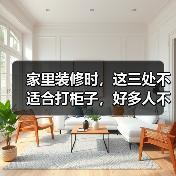 家里装修时，这三处不适合打柜子，好多人不听劝，费钱又占地方！（图4）