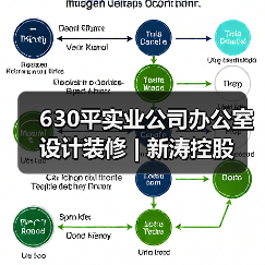 630平实业公司办公室设计装修 | 新涛控股(图2) 630平实业公司办公室设计装修 | 新涛控股(图2)
