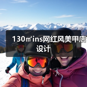 130㎡ins网红风美甲店设计(图1) 130㎡ins网红风美甲店设计(图1)