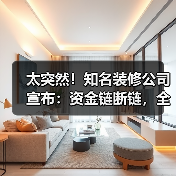 太突然！知名装修公司宣布：资金链断链，全面停工！有人刚交了定金就出事了（图3）