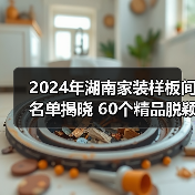2024年湖南家装样板间名单揭晓 60个精品脱颖而出