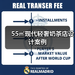 55㎡现代轻奢奶茶店设计案例