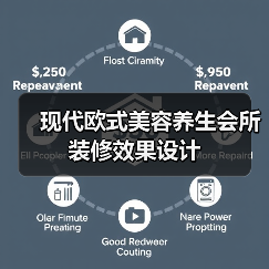 现代欧式美容养生会所装修效果设计（图2）