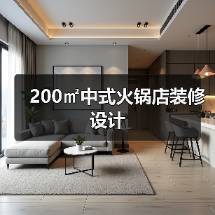 200㎡中式火锅店装修设计（图3）