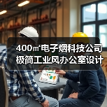 400㎡电子烟科技公司极简工业风办公室设计(图1) 400㎡电子烟科技公司极简工业风办公室设计(图1)