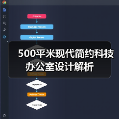 500平米现代简约科技办公室设计解析(图3) 500平米现代简约科技办公室设计解析(图3)