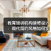 教育培训机构装修设计：现代简约风格如何实现小空间大格局？（图4）