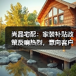 尚品宅配：家装补贴政策反响热烈，意向客户购买决策过程加速