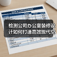 检测公司办公室装修设计如何打造高效现代空间（图4）