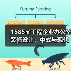 1585㎡工程企业办公室装修设计：中式与现代简约风格如何提升档次？（图3）