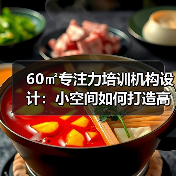 60㎡专注力培训机构设计：小空间如何打造高效学习环境？