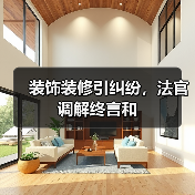 装饰装修引纠纷，法官调解终言和