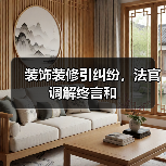 装饰装修引纠纷，法官调解终言和（图4）