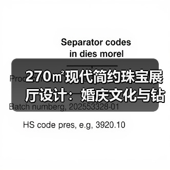 270㎡现代简约珠宝展厅设计：婚庆文化与钻石创意融合（图2）