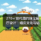 270㎡现代简约珠宝展厅设计：婚庆文化与钻石创意融合（图3）