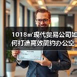 1018㎡现代贸易公司如何打造高效简约办公空间？（图3）