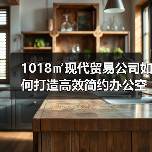 1018㎡现代贸易公司如何打造高效简约办公空间？（图2）
