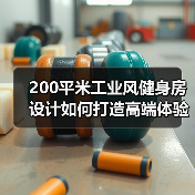 200平米工业风健身房设计如何打造高端体验（图2）