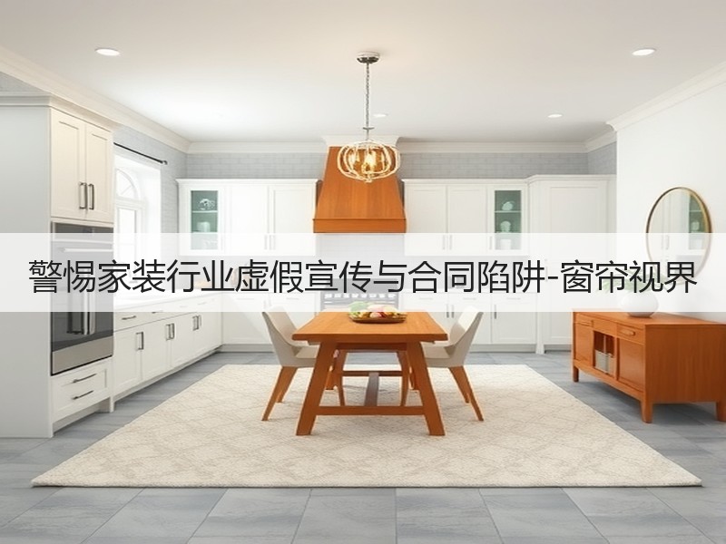 警惕家装行业虚假宣传与合同陷阱-窗帘视界
