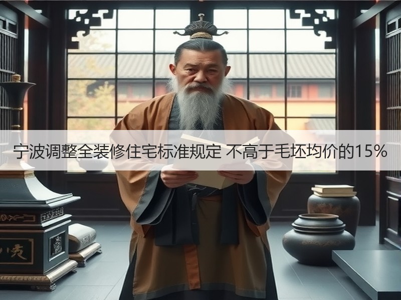 宁波新建住宅全装修标准调整及预售管理新规-窗帘视界