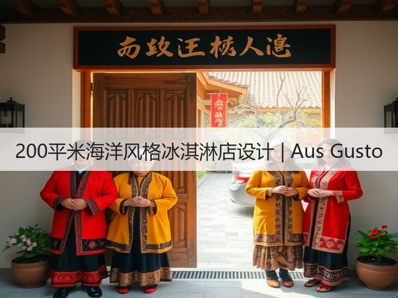 深圳冰淇淋店海洋主题设计：自然清新多元素融合-窗帘视界