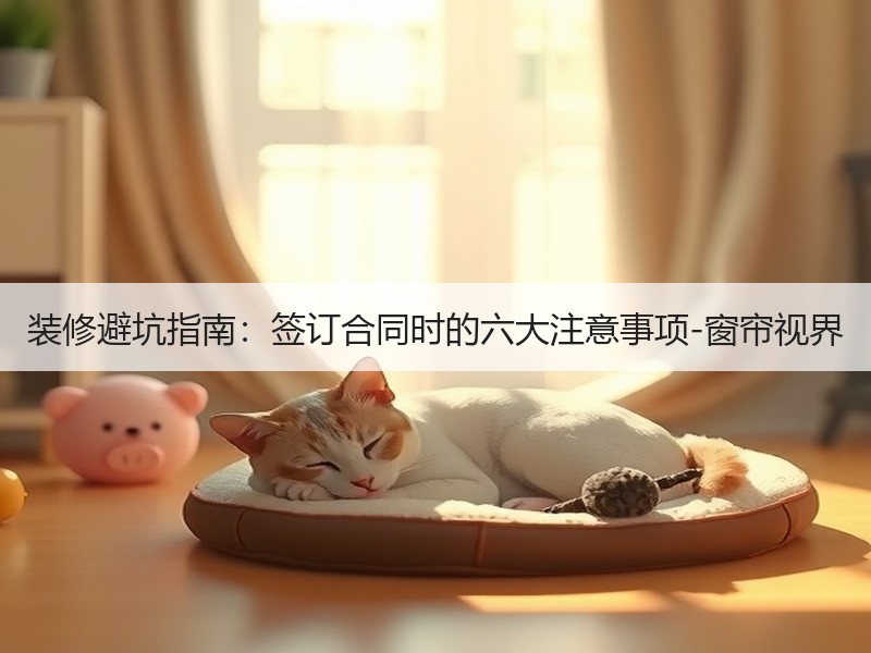 装修避坑指南：签订合同时的六大注意事项-窗帘视界
