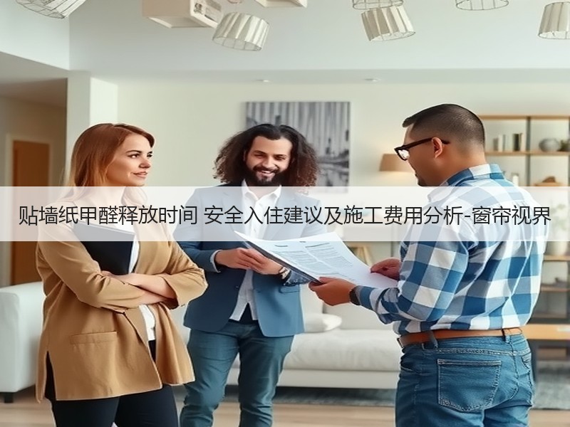 贴墙纸甲醛释放时间 安全入住建议及施工费用分析-窗帘视界