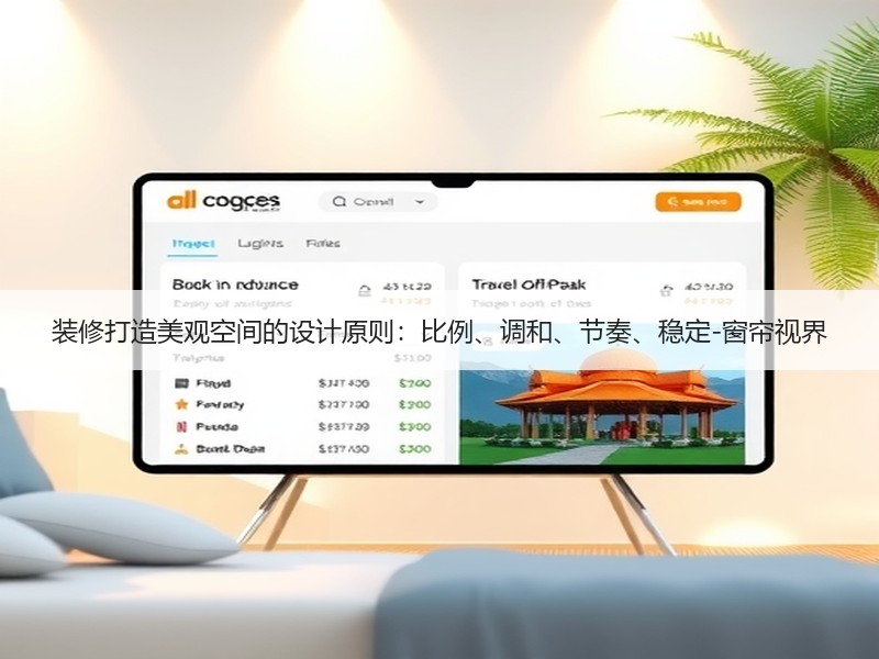 装修打造美观空间的设计原则：比例、调和、节奏、稳定-窗帘视界