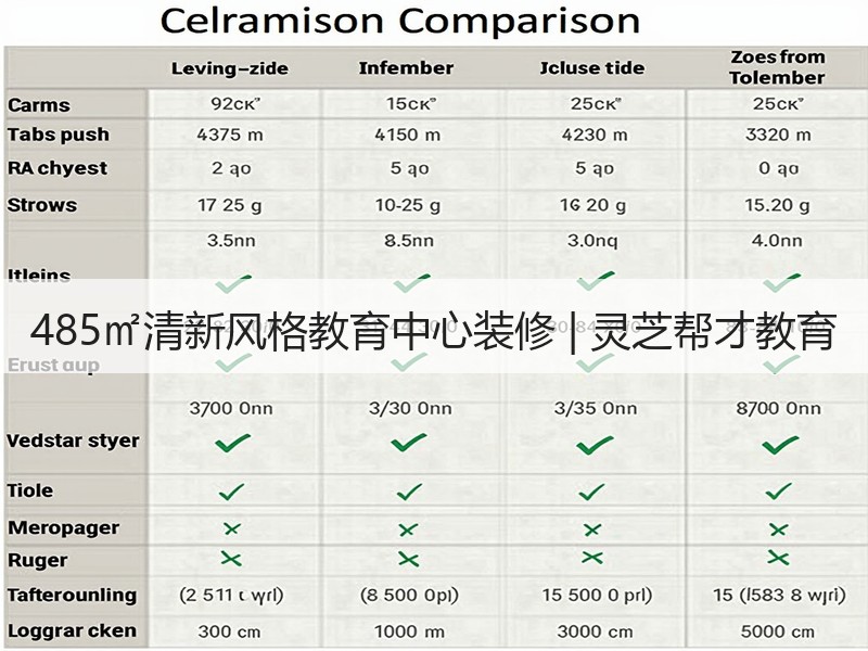 灵芝帮才教育空间清新风格设计解析-窗帘视界