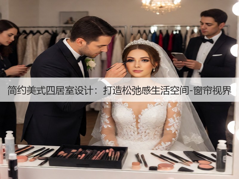 简约美式四居室设计：打造松弛感生活空间-窗帘视界